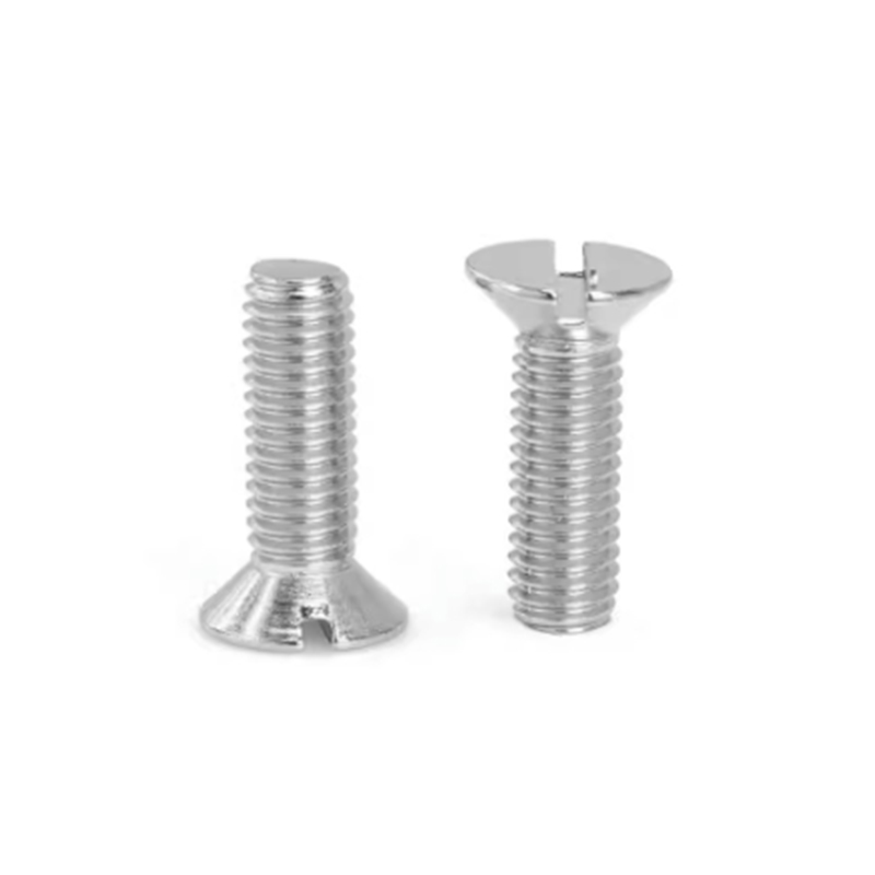 80 ° Slotted Countersunk baş vintləri kəsildi