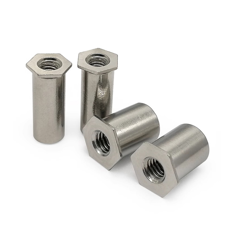 Hardened paslanmayan polad altıbucaqlı Rivet qoz sütunu