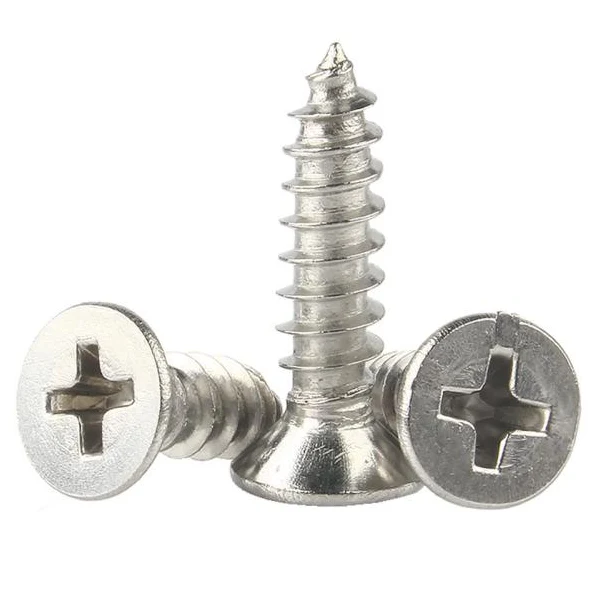 Cross Recessed Countersunk Baş Taxta Vintlər