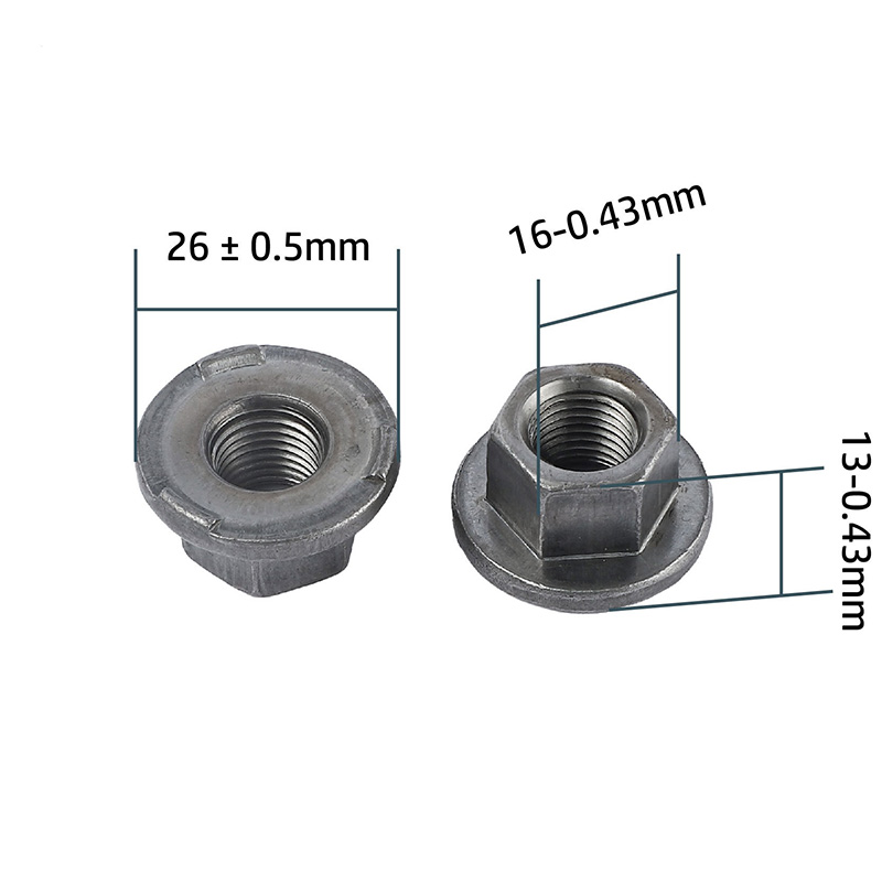 Hex qaynaq flange ilə qoz-fındıq