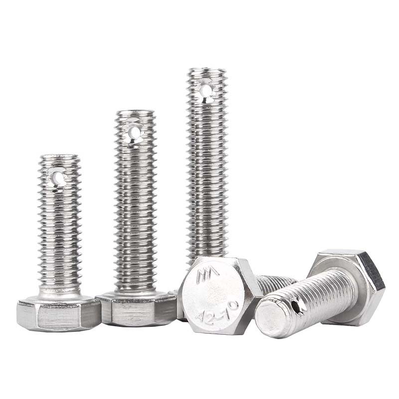 Split Pin çuxuru olan altıbucaqlı boltlar