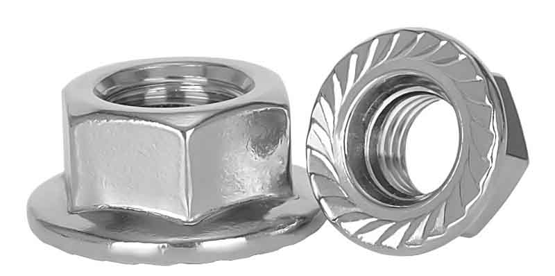 High strength hexagon nuts with flanges High strength hexagon nuts with flanges