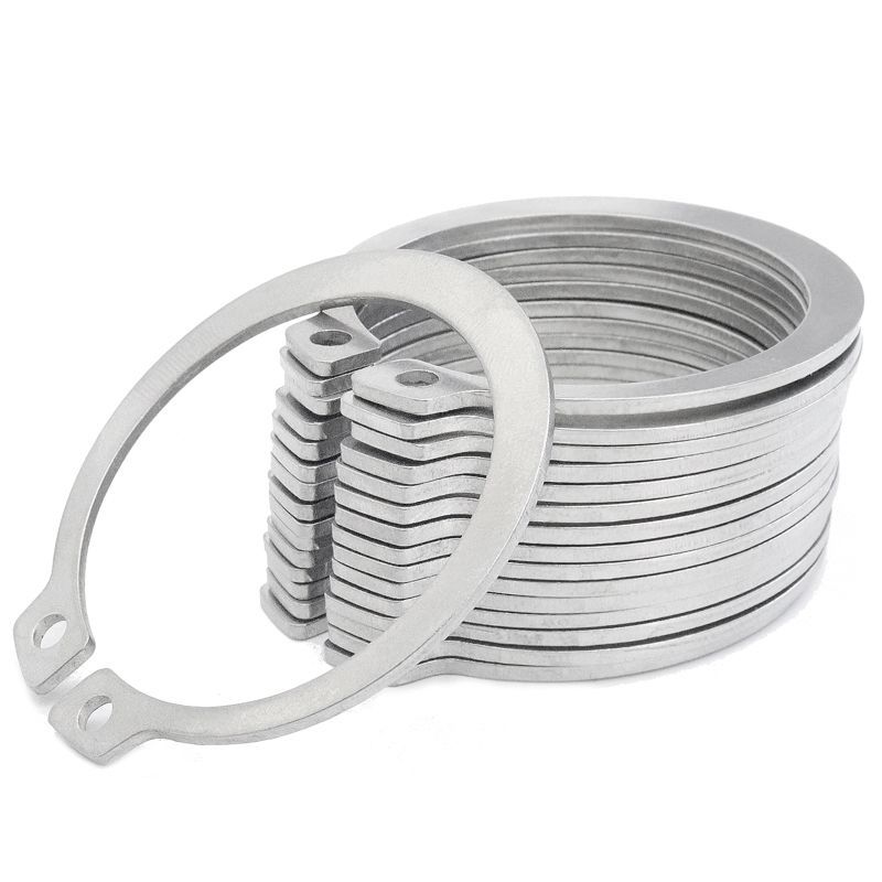 Düz eksenel snap ring