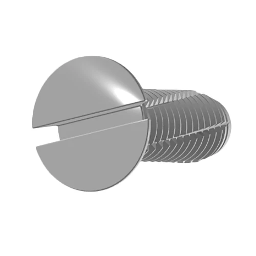 Slotted Countersunk Düz Baş Mövzu kəsmə vintləri