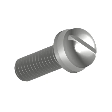 Slotted Pan baş vintləri və kiçik düz yuyucu məclislər